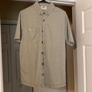 Linksoul Button down short sleeve. Olive.